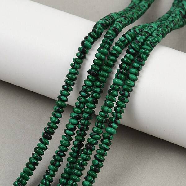 Synthetic Malachite Beads Strands
