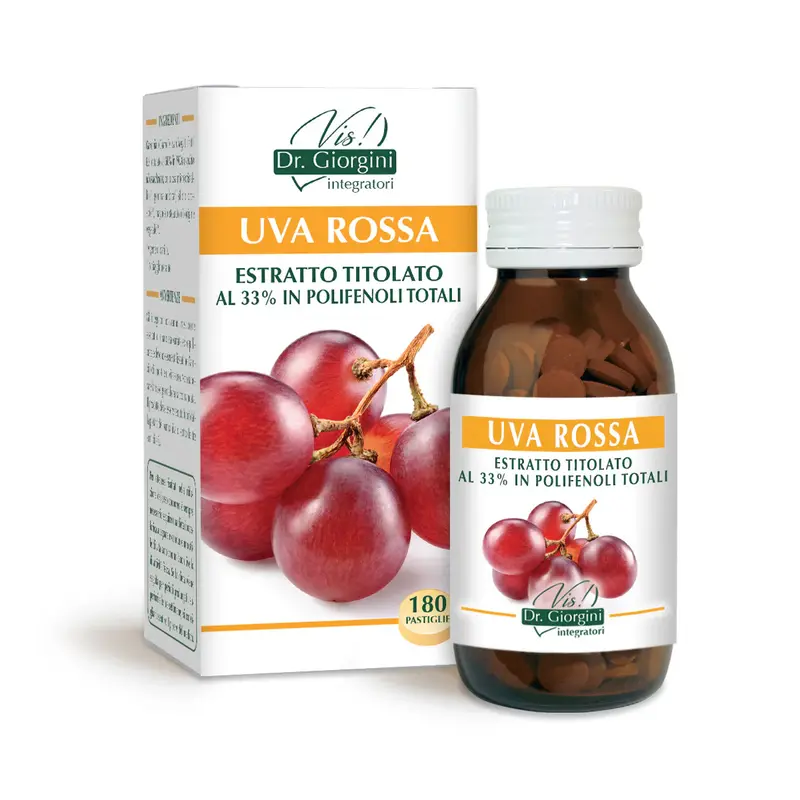 Dr Giorgini red grape titrated extract 90 g - 180 tablets of 500 mg
