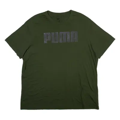 PUMA Mens T-Shirt Green 2XL