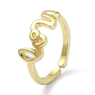 Brass Open Cuff Rings