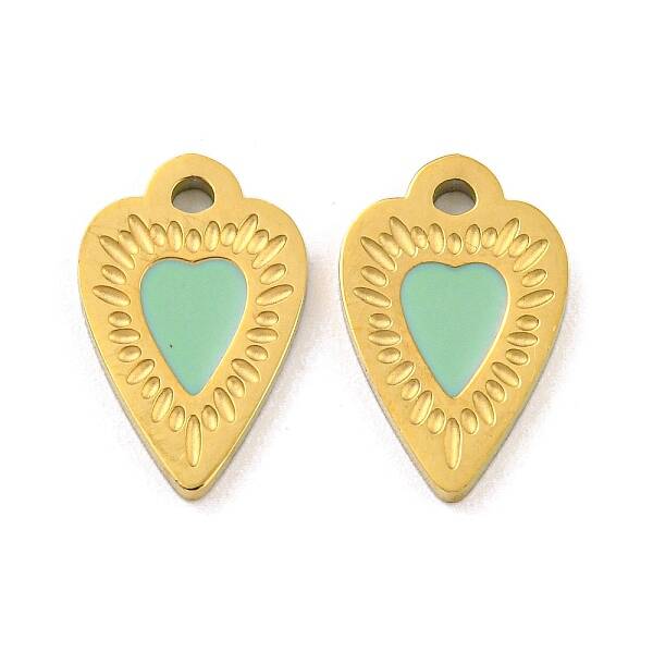 316 Surgical Stainless Steel Enamel Charms