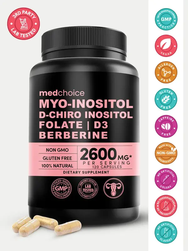 14-in-1 Inositol Supplement Healthcare Support for Women - 40:1 Myo-Inositol & D-Chiro Inositol Powder Womens Supplement, Pac...