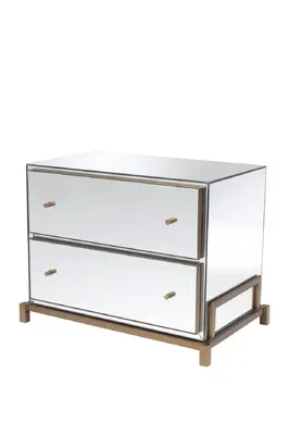 Mirror Glass Bedside Table | Eichholtz Clarington