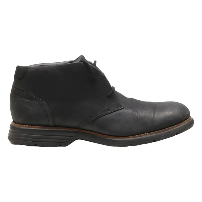 ROCKPORT Chukka Boots Black Leather Mens UK 10