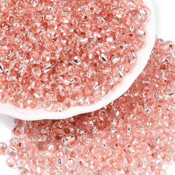 6/0 Baking Paint Transparent Glass Seed Beads