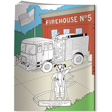 300 Custom Coloring Book - Flash Teaches Fire Safety!