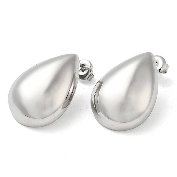 Non-Tarnish 304 Stainless Steel Teardrop Stud Earrings