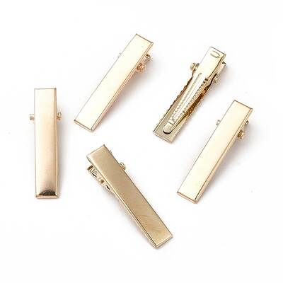 Iron Alligator Hair Clips Findings
