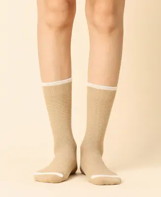 Women's Solid Khaki Sock
