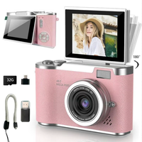 HD Digital Camera, high built-in game Flip Screen Digital Camera with Digital Zoom, Portable Point & Shoot Camera for Photogr...