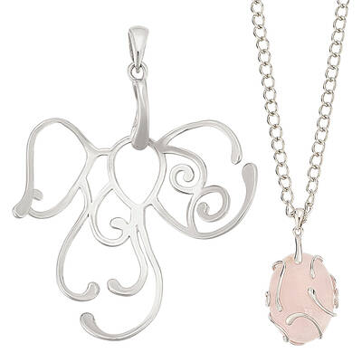 1Pc 925 Sterling Silver Pendant Cabochon Settings