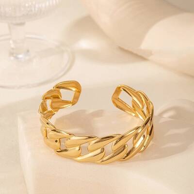 304 Stainless Steel Cuff Bangles for Women