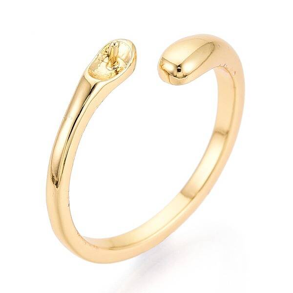 Brass Cup Peg Ring Settings
