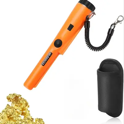 Battery Required Metal-Detector, Handheld Metal-Detector with LED Light, Waterproof Multi-functional Detector for Jewelry Cop...