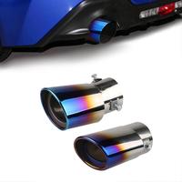 Car Exhaust Tip, Stainless Steel Round Exhaust Tip, Durable Exhaust Muffler Tip, Universal Automotive Exterior Accessories fo...