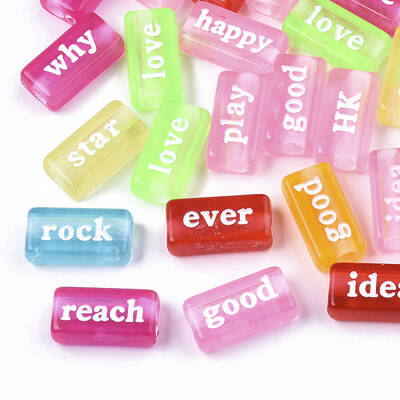 Transparent Acrylic Beads