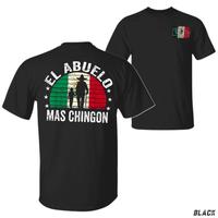 Fathers Day TShirt Gift For Latino Dad, El Abuelo Mas Chingon Tee, Mexican Gift T-shirt for Him Menswear Tops graphic  tee Cr...