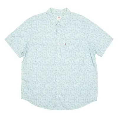 LEVI'S Mens Shirt Blue Floral XL