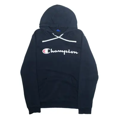 CHAMPION Mens Blue Hoodie M