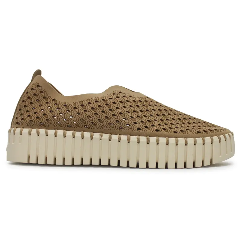 Ilse Jacobsen Tulip 3373 Textile Women's Slip On Shoes - Latte - Size:US 10 Women
