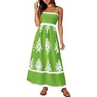 PrettyGarden Summer Dress for Women 2025 Floral Sundress Spaghetti Strap Flowy Beach Vacation Boho Maxi Dresses Casual Womens...