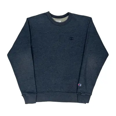 Champion Sweatshirt - Small Navy Cotton Blend