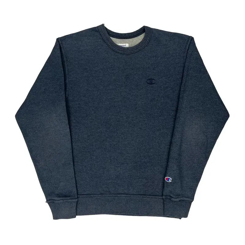 Champion Sweatshirt - Small Navy Cotton Blend