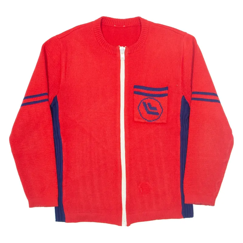 Cardigan Red Tight Knit Boys L