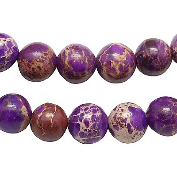 Synthetic Imperial Jasper Beads Strands