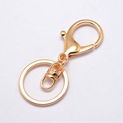 Alloy Keychain Clasp Findings