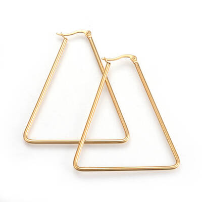 201 Stainless Steel Hoop Earrings