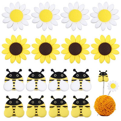 16Pcs 4 Style Silicone Beads