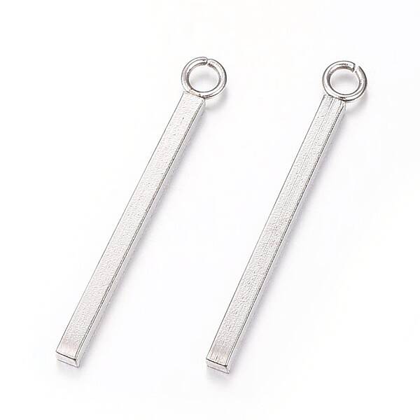 Tarnish Resistant 304 Stainless Steel Bar Pendants