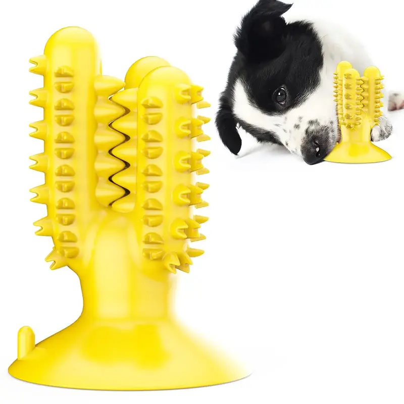 Dog Chew Toys for Aggressive Chewers, Durable Rubber Cactus Tough Toys for Training and Cleaning Teeth, Interactive Dog Toys ...