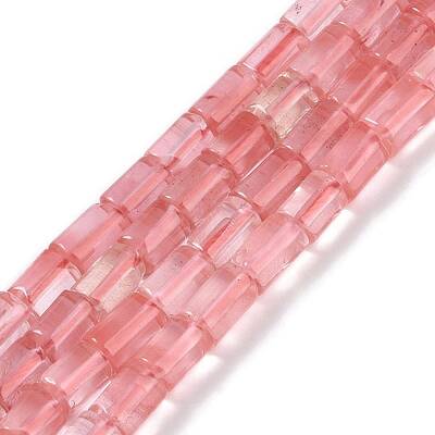 Cherry Quartz Glass Beads Strands
