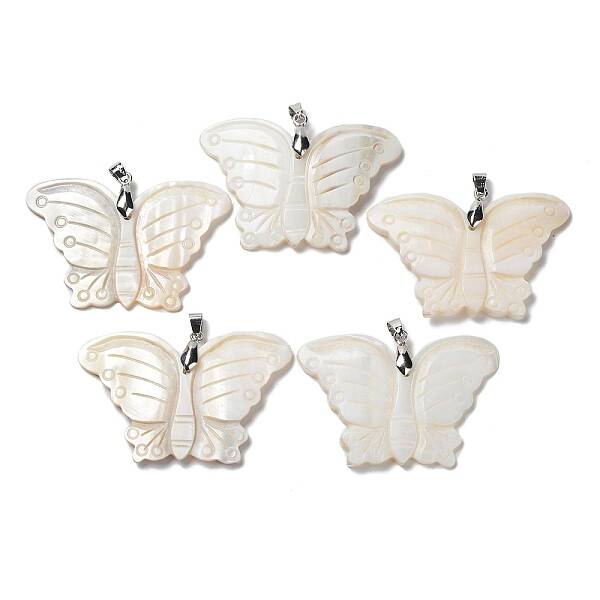 Natural Freshwater Shell Pendants
