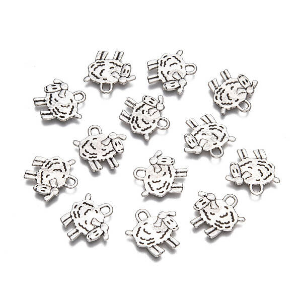 Tibetan Style Zinc Alloy Sheep Pendants