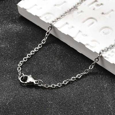 Non-Tarnish 304 Stainless Steel Cable Chain Necklace for Men Women