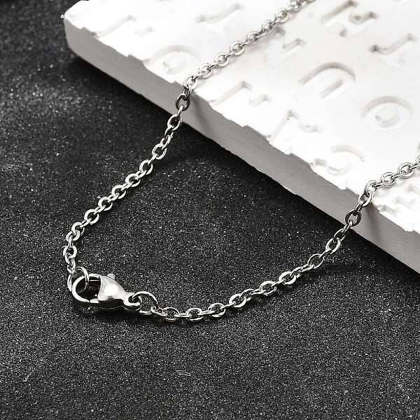 Non-Tarnish 304 Stainless Steel Cable Chain Necklace for Men Women
