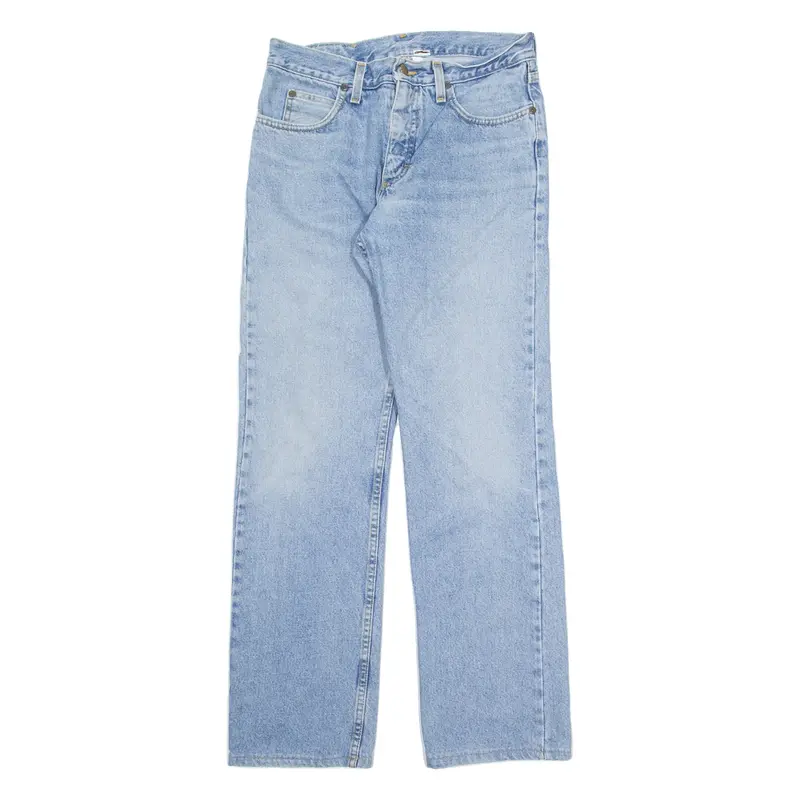 LEE Womens Jeans Blue Regular Straight Stone Wash W28 L30