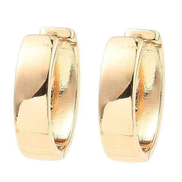 Brass Thick Hoop Earrings