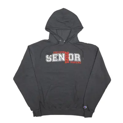 CHAMPION Eielson Ravens 2021 USA Hoodie Grey Pullover Mens M