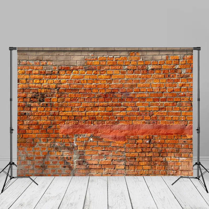 Shabby Rural Red Brick Wall Photography Backdrop - Aperturee