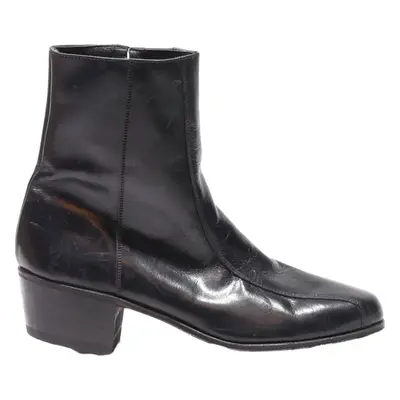 FLORSHEIM Ankle Boots Black Leather Womens UK 5.5