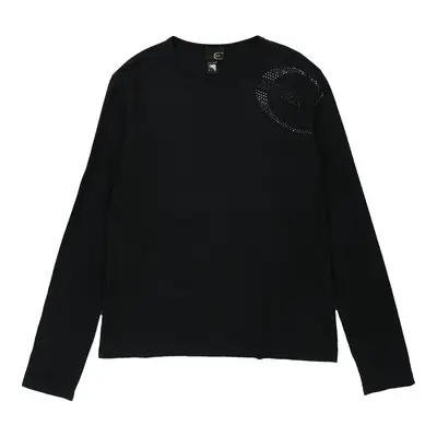 Just Cavalli Long Sleeve T-Shirt - Medium Black Cotton | Size: medium