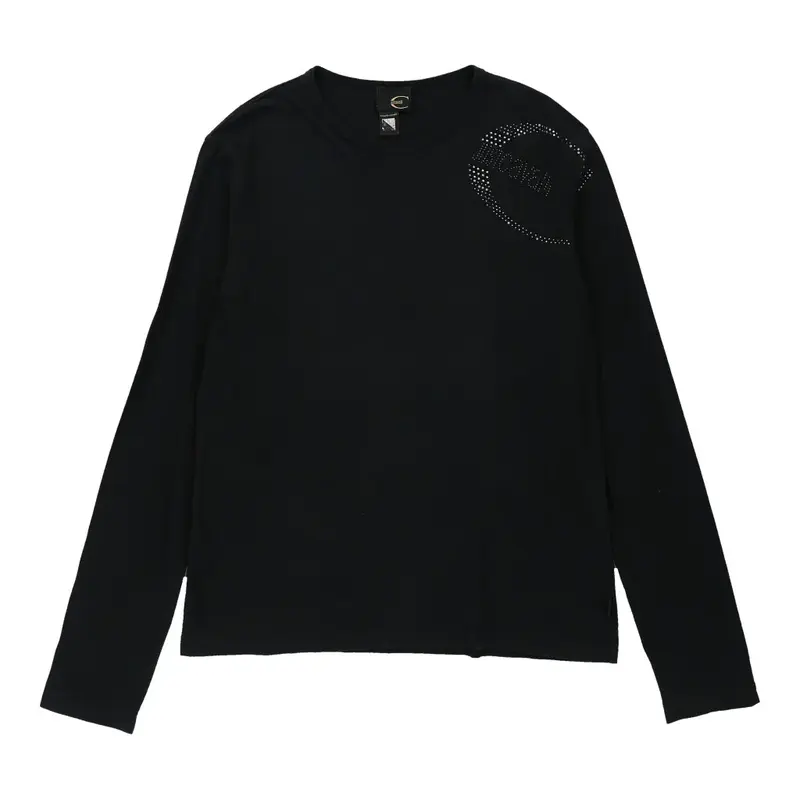 Just Cavalli Long Sleeve T-Shirt - Medium Black Cotton | Size: medium