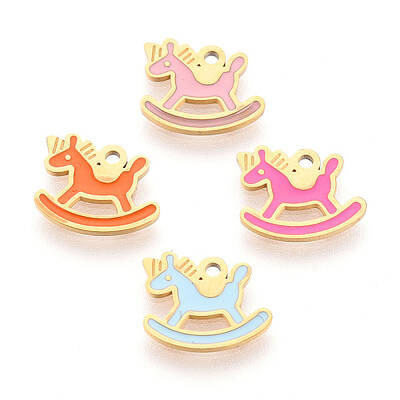 304 Stainless Steel Enamel Charms
