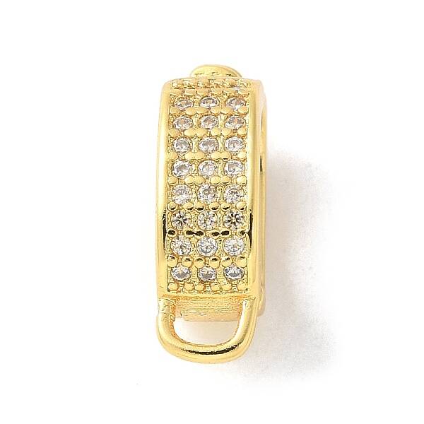 Brass Micro Pave Cubic Zirconia Pendant Bails