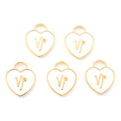 Light Gold Plated Alloy Enamel Pendants