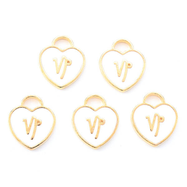 Light Gold Plated Alloy Enamel Pendants